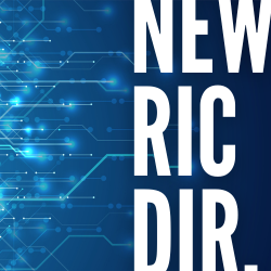  background stock image of network cables with text new ric dir.